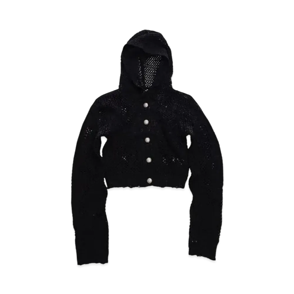 THUG CLUB Tribal Net Hoodie Knits "Black"