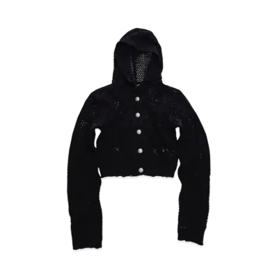 THUG CLUB Tribal Net Hoodie Knits "Black"