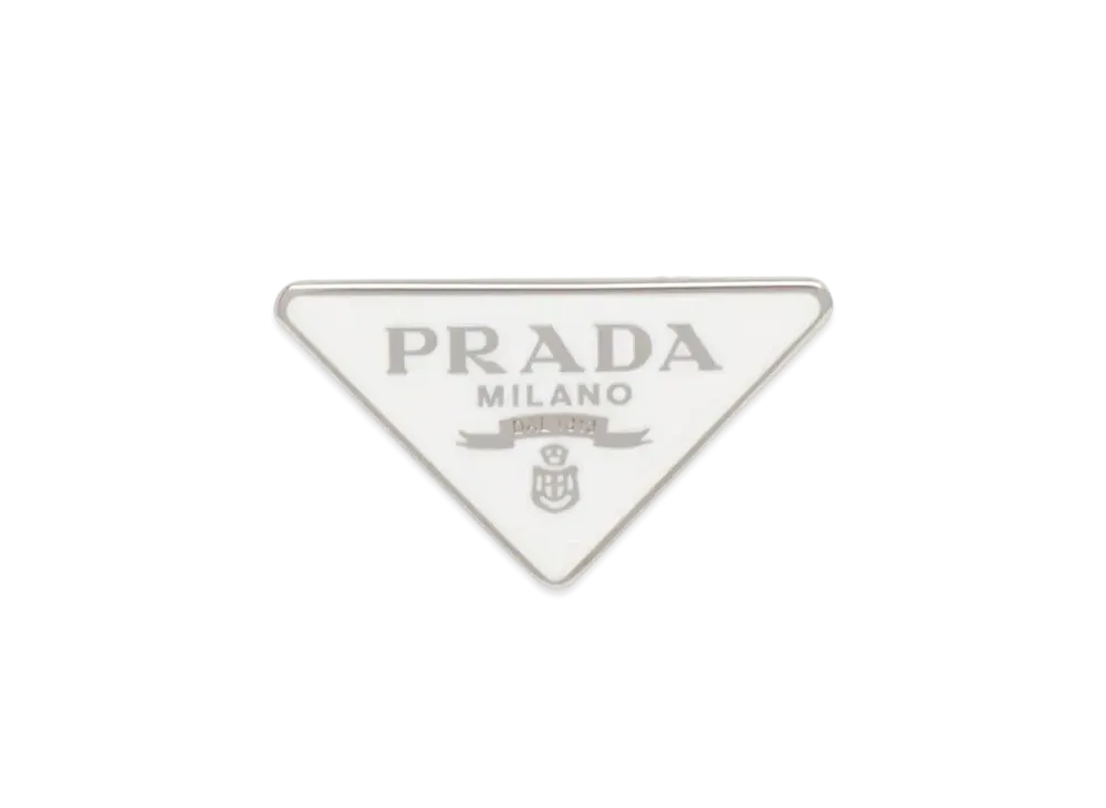 PRADA Prada Symbol Right Ear Earrings "White"