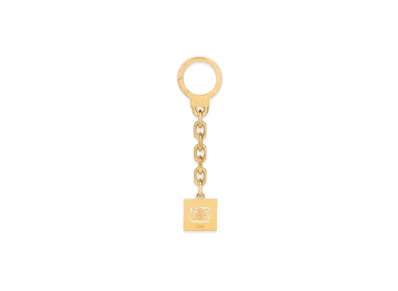 CELINE Square Triomphe Charm In Brass "Gold"