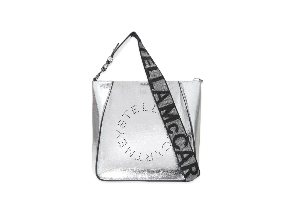 STELLA McCARTNEY Stella Logo Shoulder Bag "Metallic Silver"