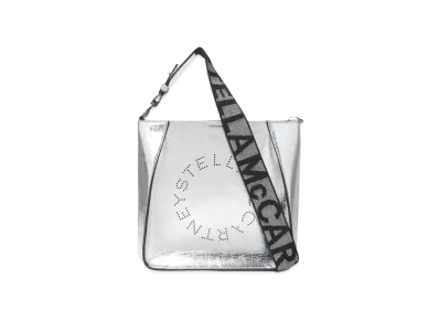 STELLA McCARTNEY Stella Logo Shoulder Bag "Metallic Silver"