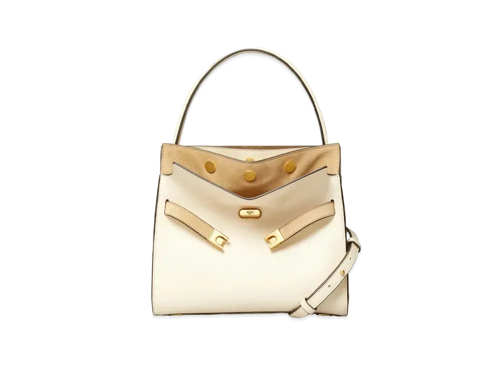 Tory Burch Lee Radziwill Small Double Bag "Cream"
