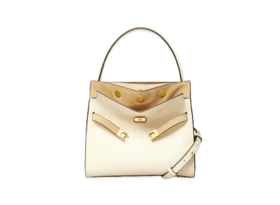 Tory Burch Lee Radziwill Small Double Bag "Cream"