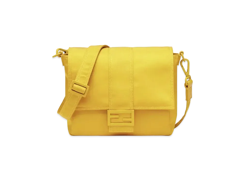 FENDI Baguette Messenger Bag Medium Nylon Bag "Yellow"