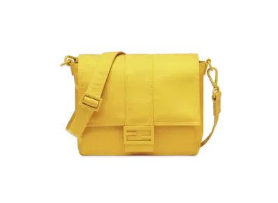 FENDI Baguette Messenger Bag Medium Nylon Bag "Yellow"