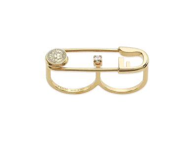 FENDI x Versace Fendace Gold-Colored Ring "Gold"