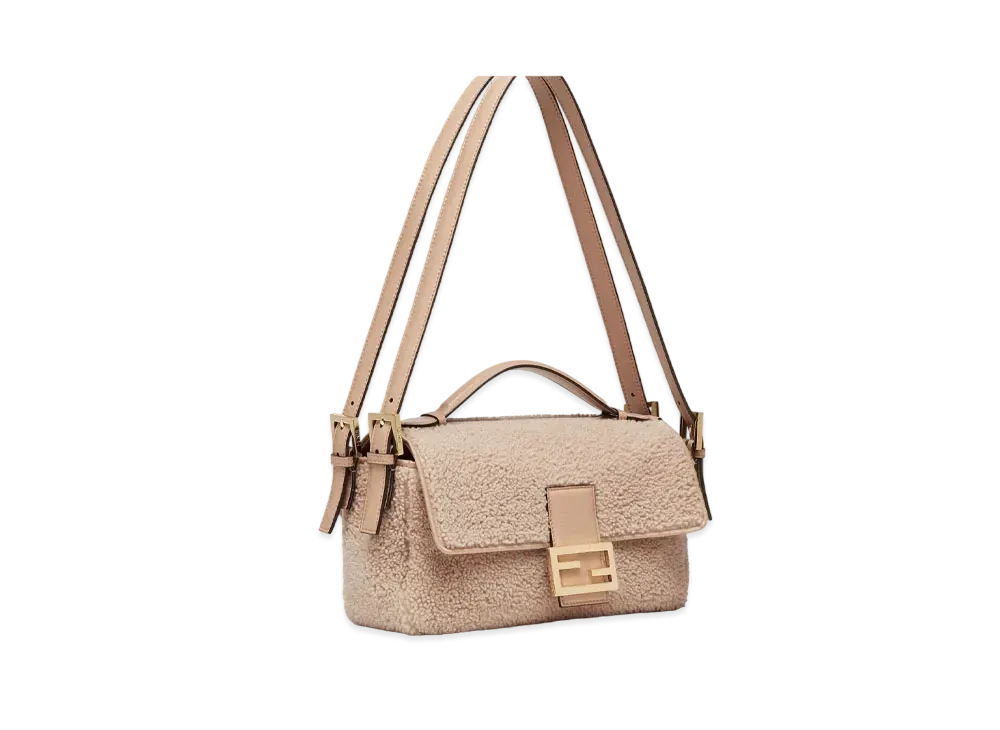 FENDI Baguette Multi Sheepskin Bag "Pink"