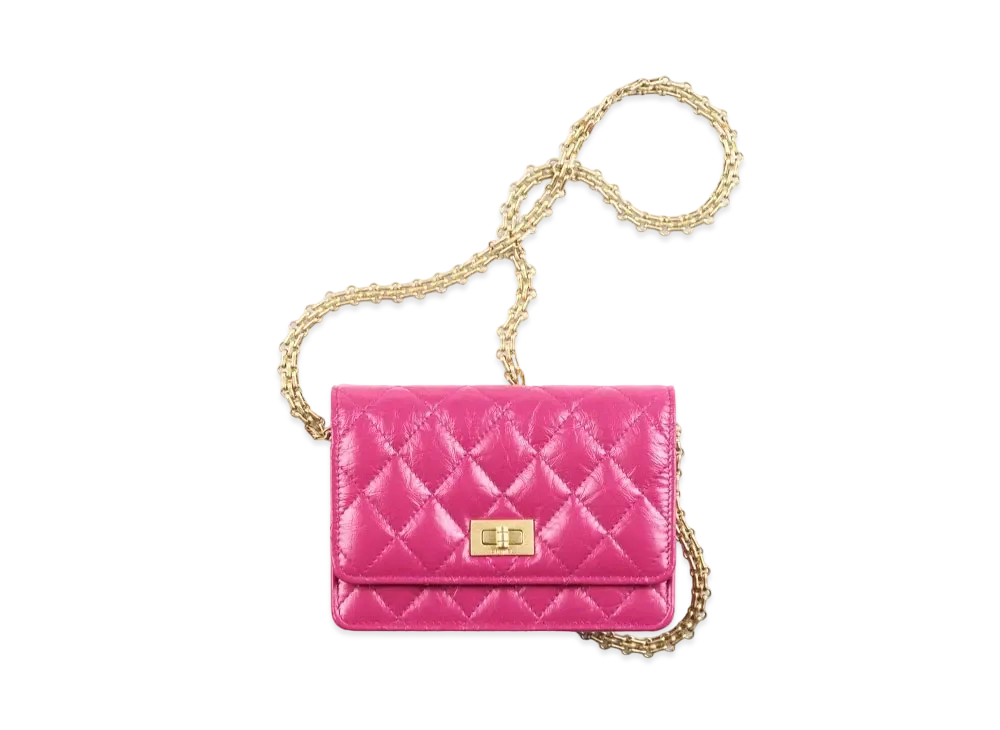 CHANEL 2.55 Chain Clutch Aged Calfskin "Pink"