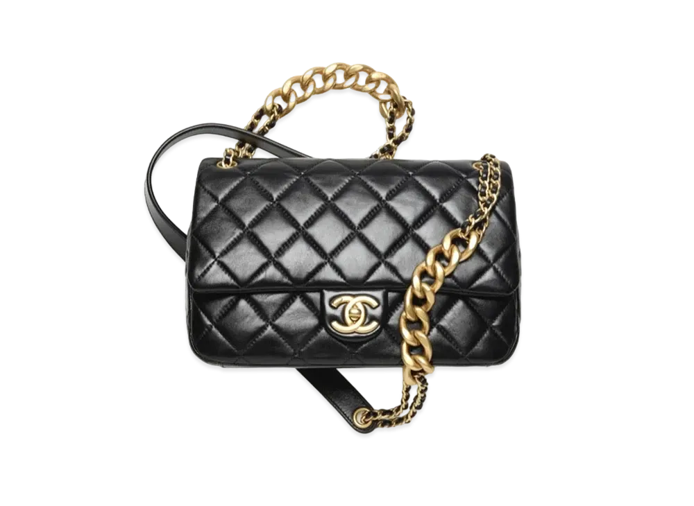 CHANEL Small Flap Bag Lambskin "Black"