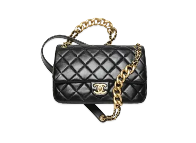CHANEL Small Flap Bag Lambskin "Black"