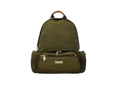 Dolce&Gabbana Sicily Dna Black Backpack Nylon Logo Plate "Green"