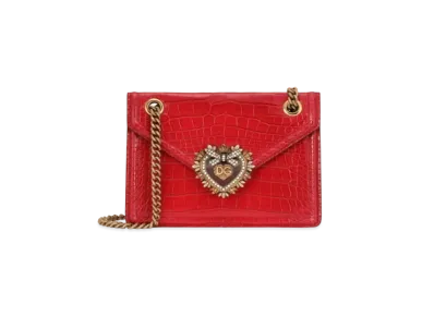 Dolce&Gabbana Davation Bag Medium Crocodile "Red"