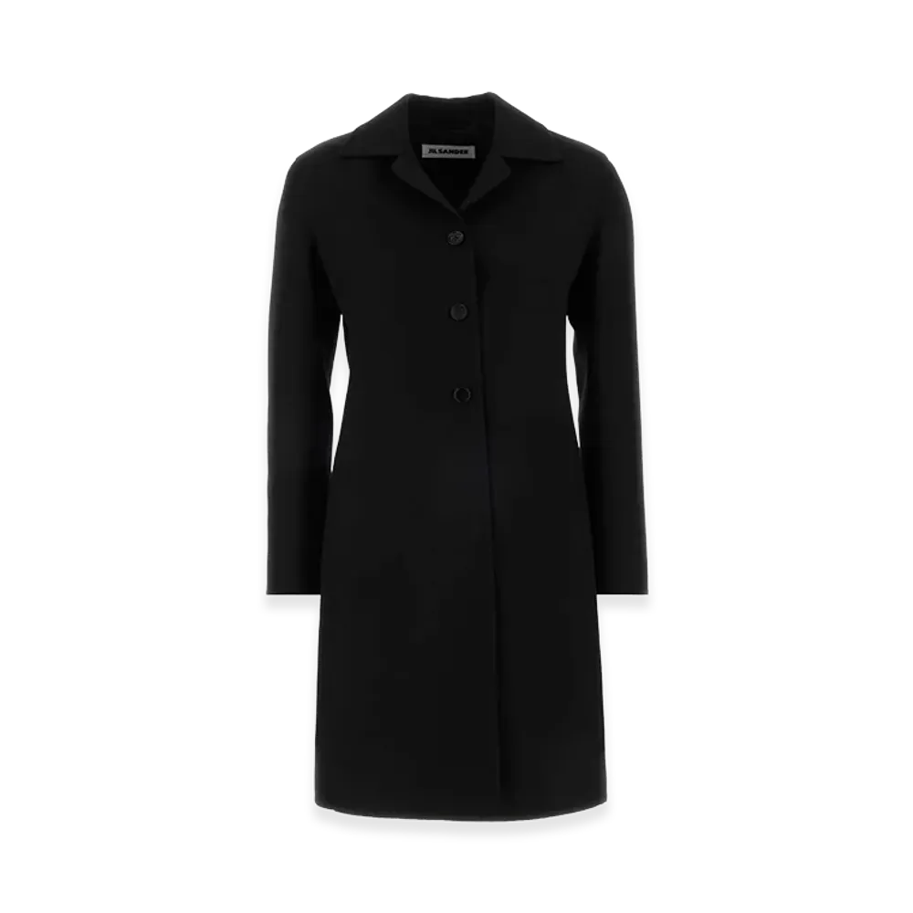 Jil Sander Women's Twill Coat "Black"