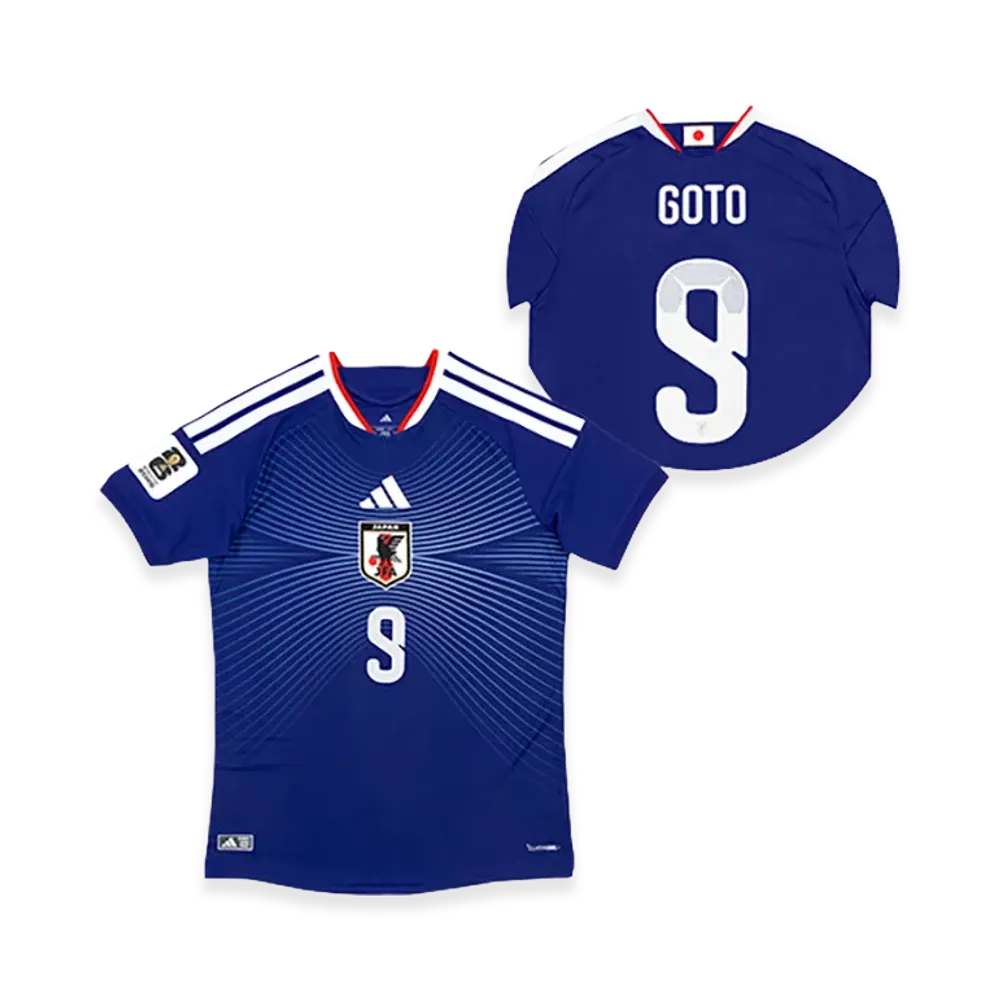 adidas Soccer Japan 2026 Home Authentic Jersey "FIFA World Cup 26 Official Sleeve Badge" #9 Keisuke Goto "Japan Blue"