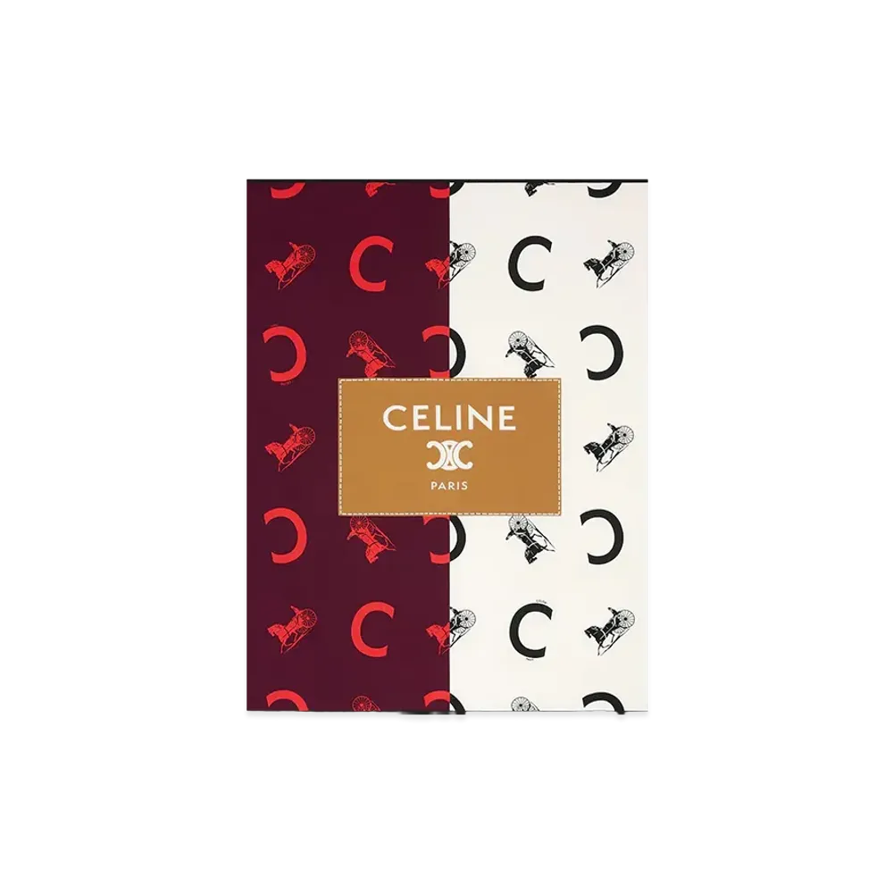 CELINE Women's Capsule Scarfs "Bordeaux"