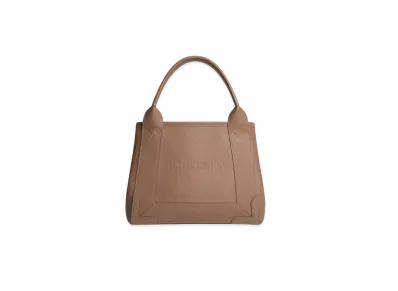 BALENCIAGA Navy XS Cabas "Light Brown"