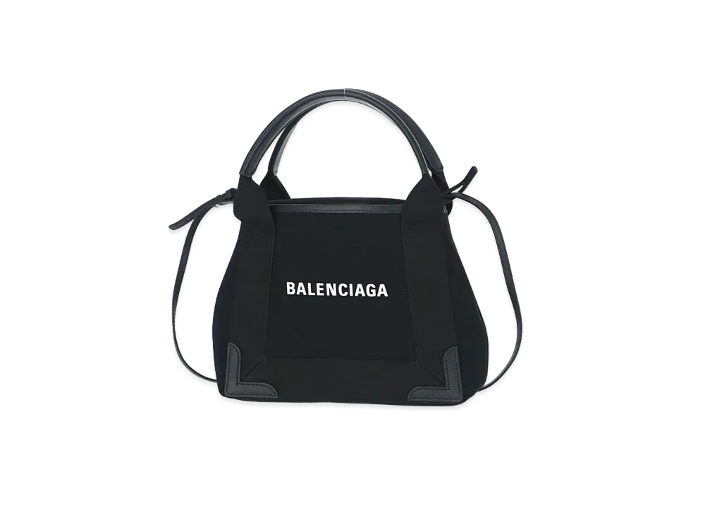 BALENCIAGA Hippo XS Canvas Tote Bag "Navy"