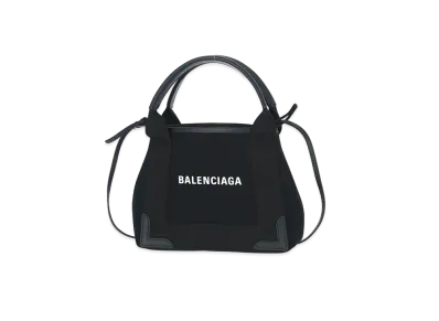 BALENCIAGA Hippo XS Canvas Tote Bag "Navy"
