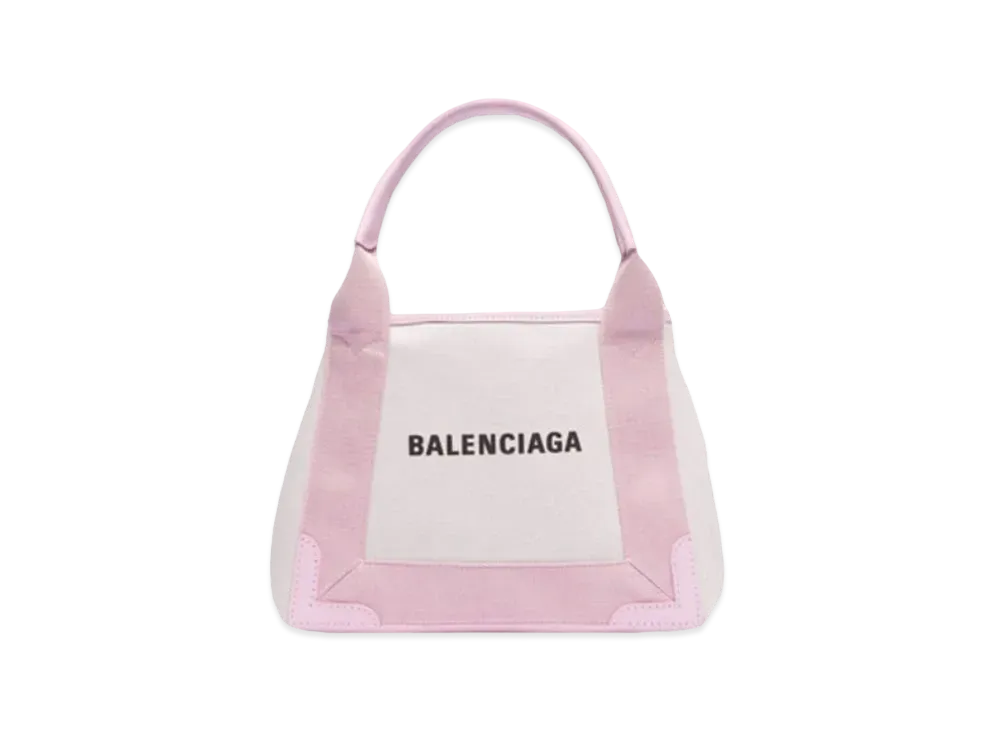 BALENCIAGA Navy Extra Small Handbag "Naturel/Old Rose"