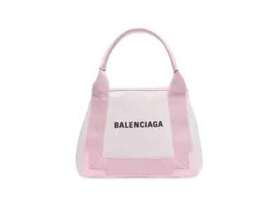 BALENCIAGA Navy Extra Small Handbag "Naturel/Old Rose"