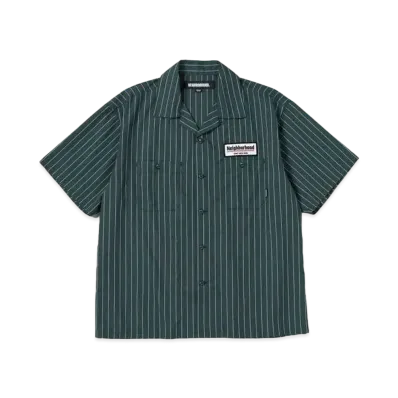 NEIGHBORHOOD Stripe Work Shirt SS "Green"