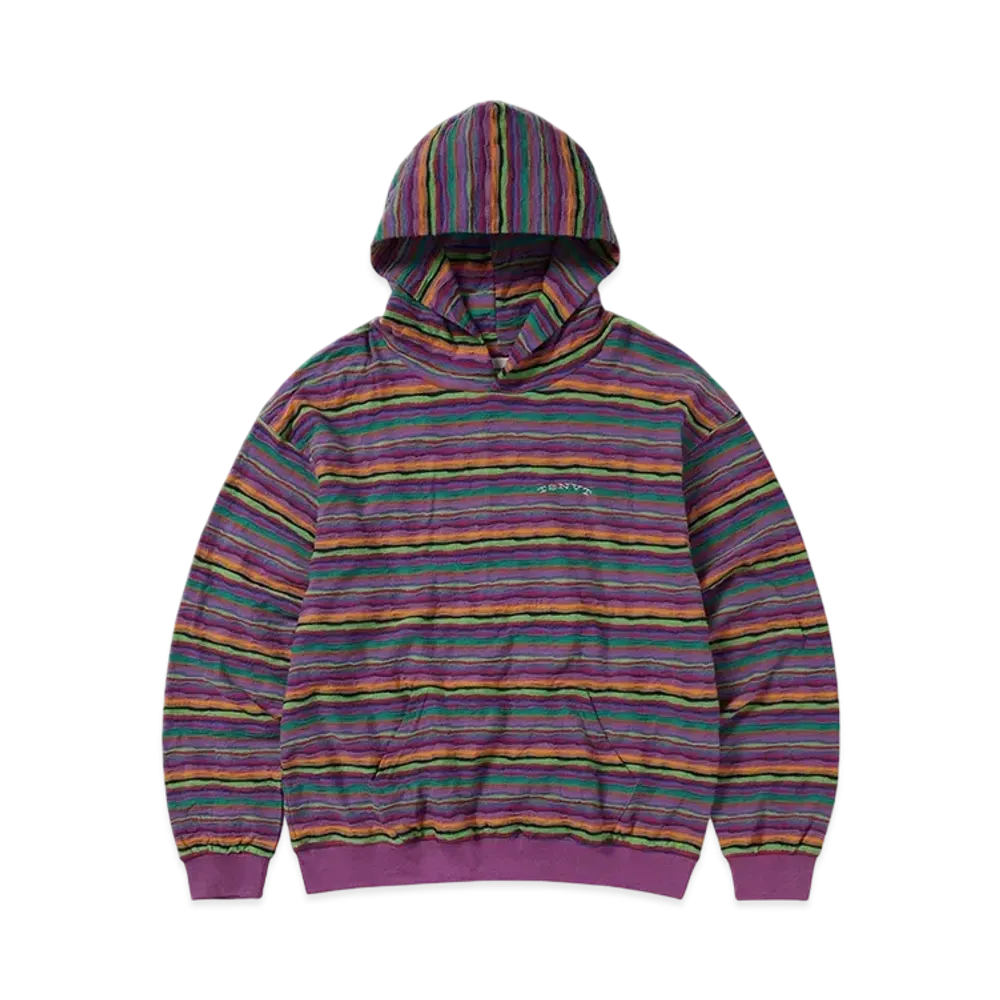 thisisneverthat Wave Jacquard Hoodie "Violet"