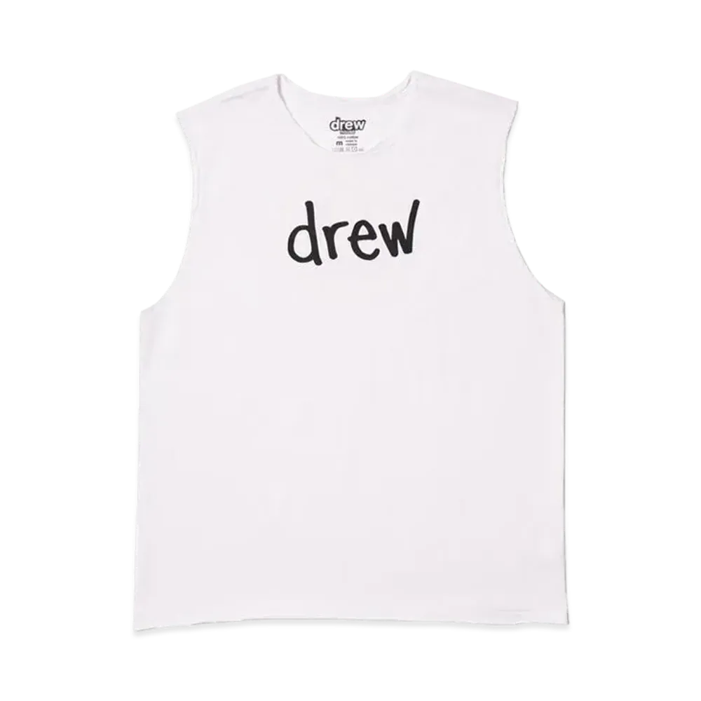 drew house scribble mascot sleeveless tee "White"