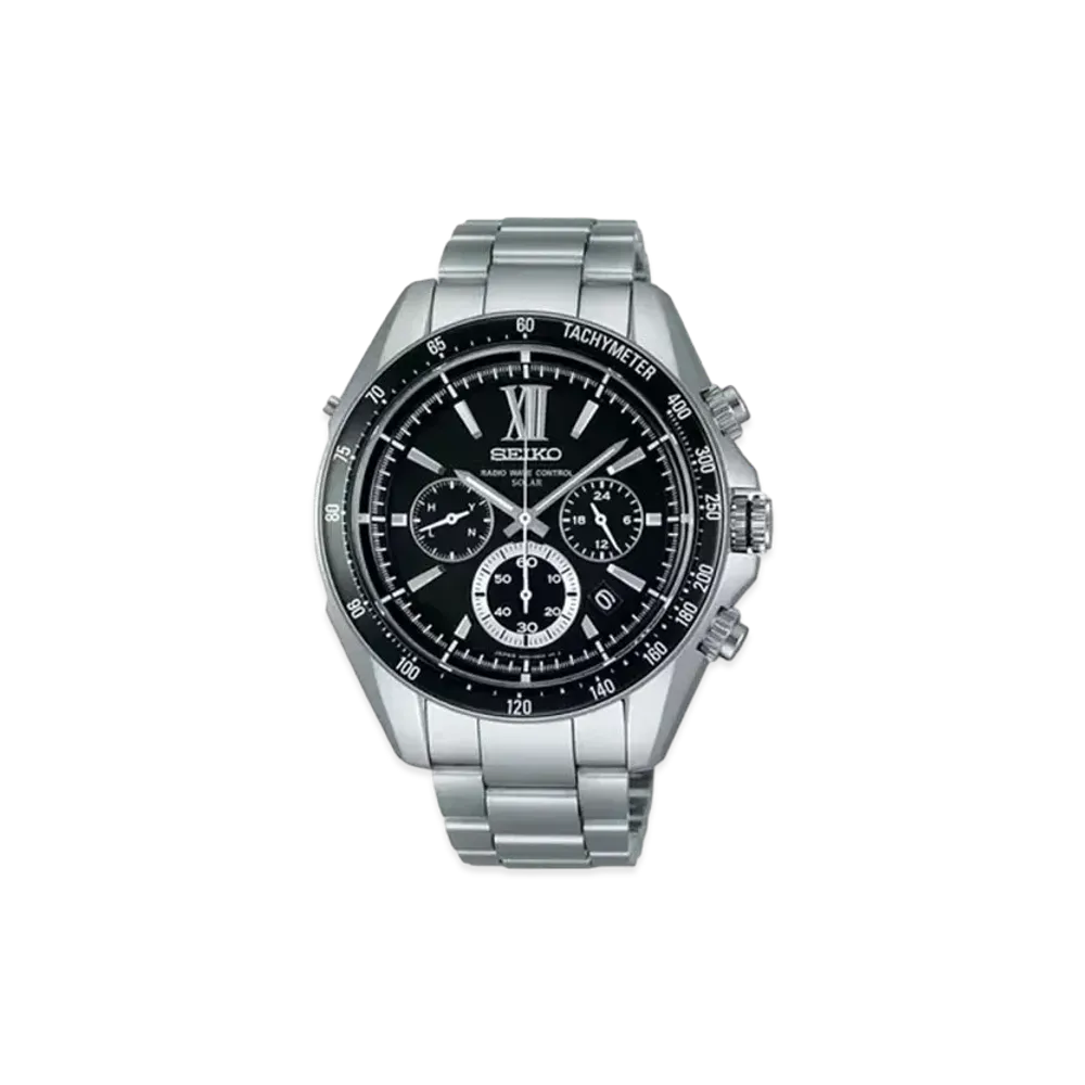 SEIKO Brights Solar Radio World Time "Black" SAGA105