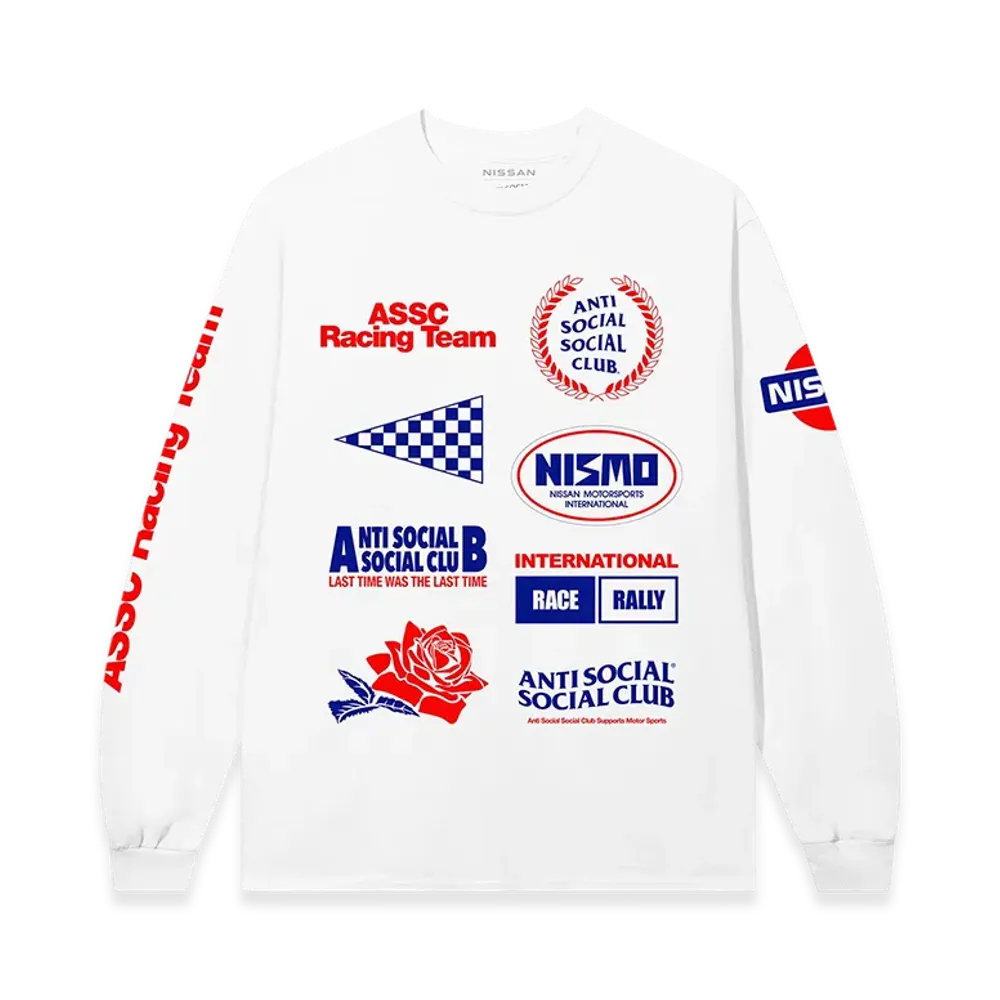 ANTI SOCIAL SOCIAL CLUB x Nissan Racing Team LS Tee "White"