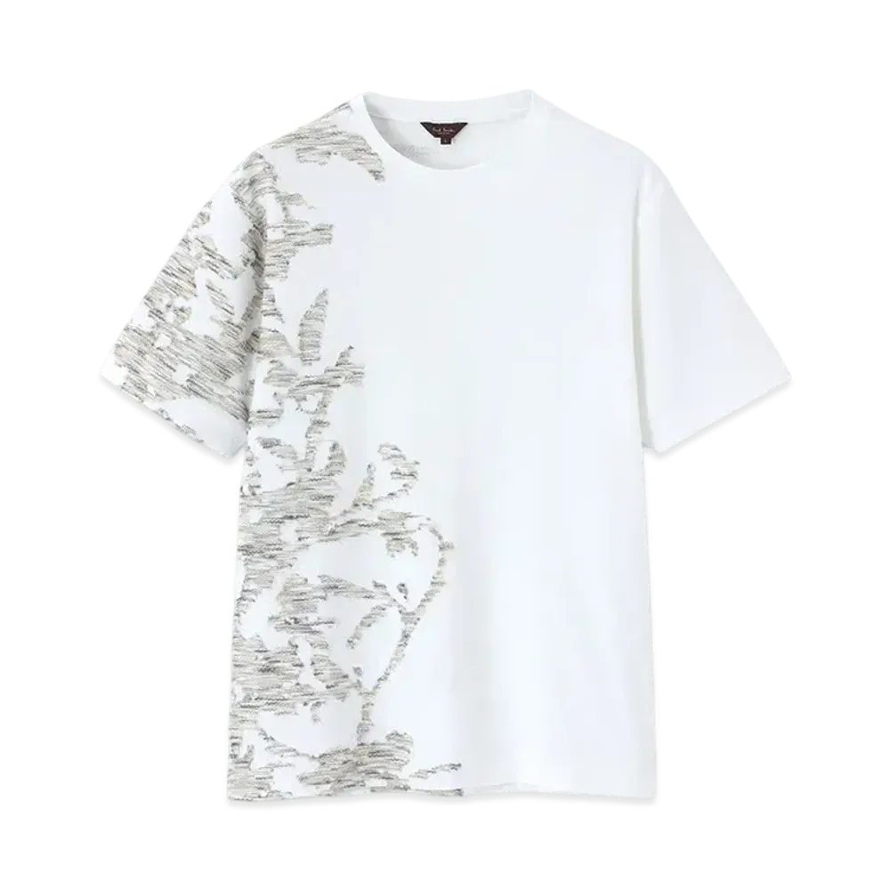 Paul Smith Botanical Jacquard Tee "White"