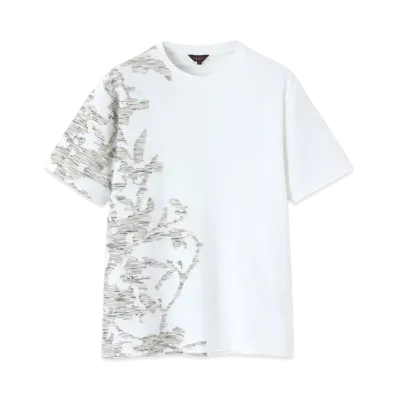 Paul Smith Botanical Jacquard Tee "White"
