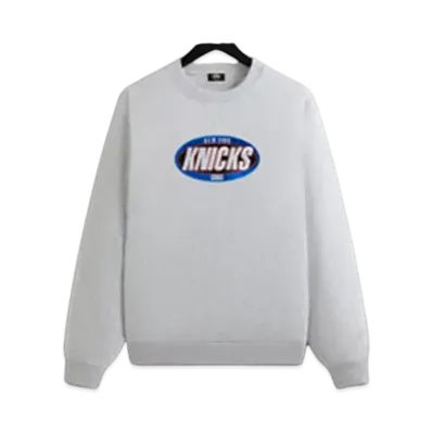 Kith x New York Knicks Y2K Vintage Nelson Crewneck "Light Heather Grey"