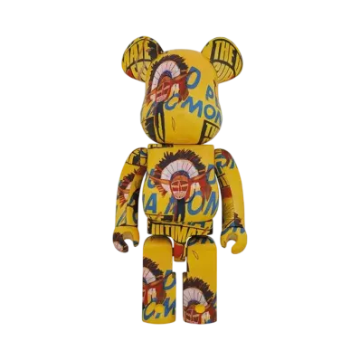 Bearbrick Andy Warhol × JEAN-MICHEL BASQUIAT #3 1000%