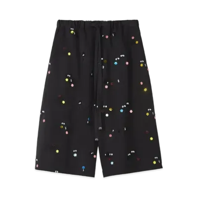LOEWE x Spirited Away Susuwatari Drawstring Shorts In Wool "Black"