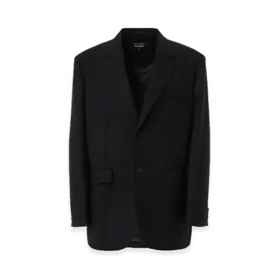 COMME des GARCONS HOMME Wool Serge Classic Jacket "Black"