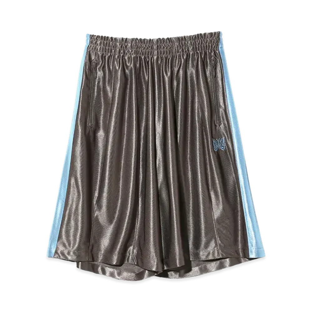 NEEDLES Side Line Track Short -Tricot Sateen "Greige"