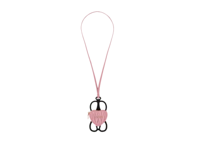 MIU MIU Materassenapa Leather Smartphone Case "Pink"