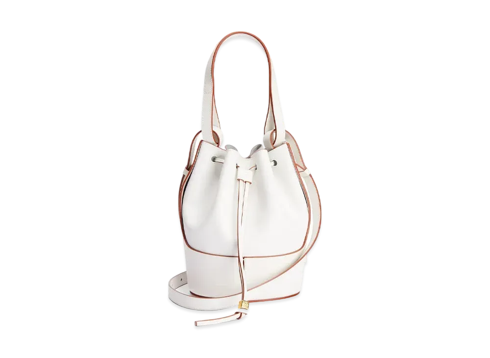 LOEWE Small Balloon Bag In Nappa Calfskin "Soft White"