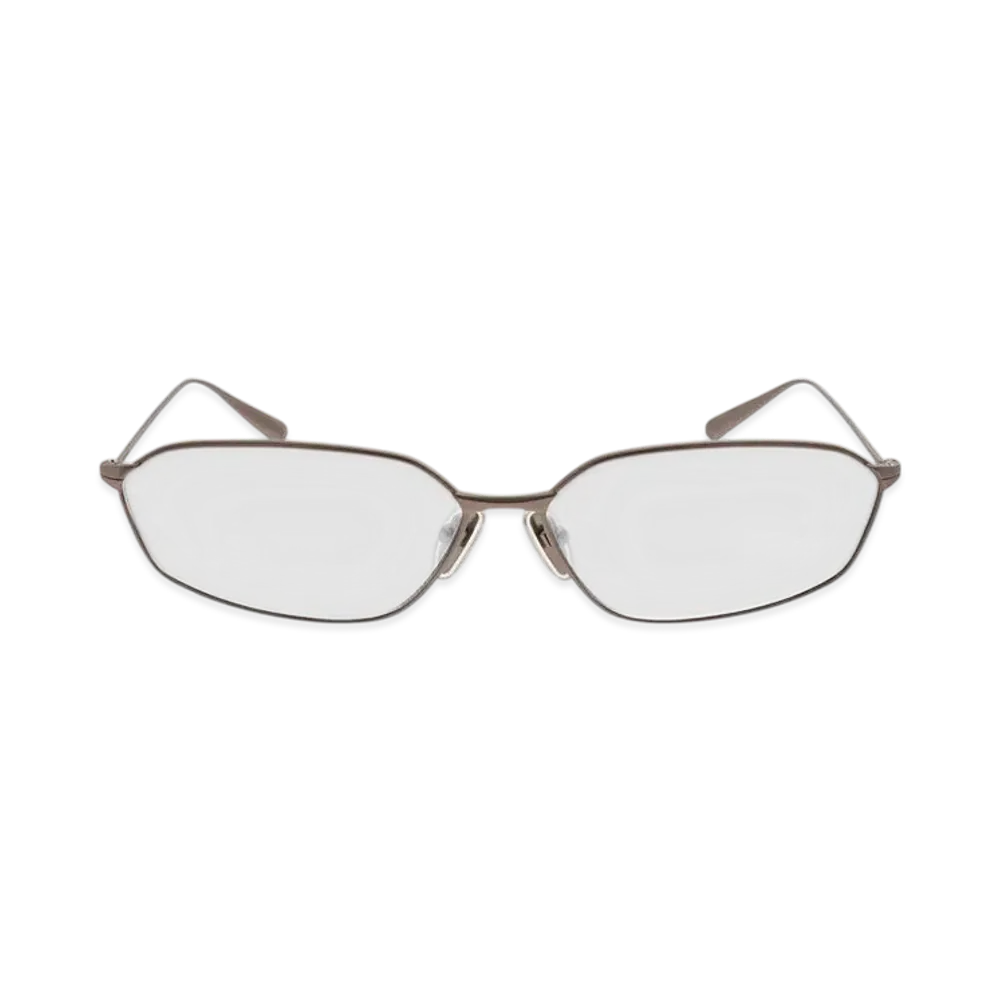 BALENCIAGA Editorial Oval Sunglasses "Silver"