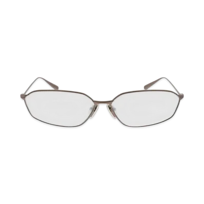 BALENCIAGA Editorial Oval Sunglasses "Silver"