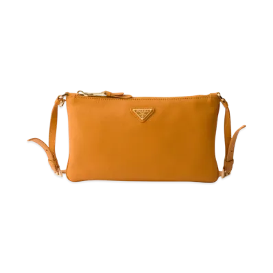 PRADA Leather Pouch "Mustard Yellow"