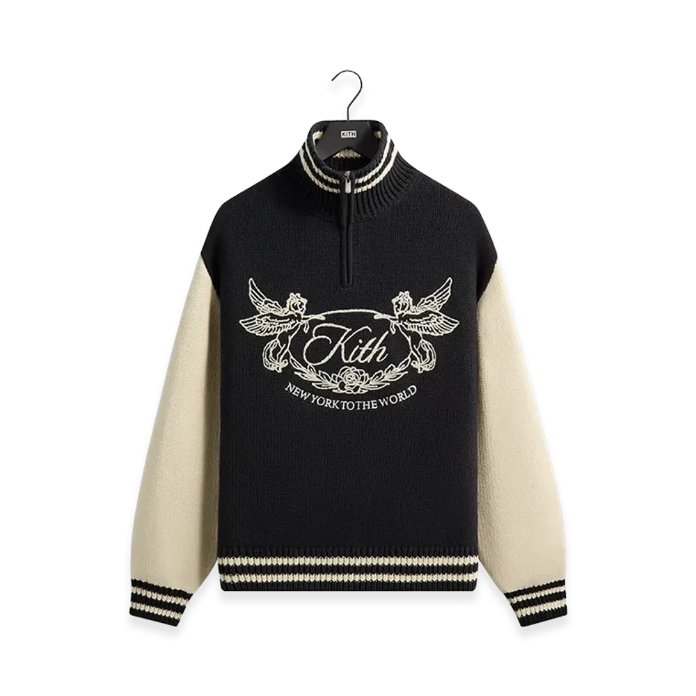 Kith Quarter Zip Wyona Sweater "Ink"