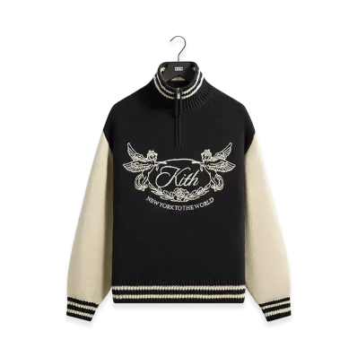 Kith Quarter Zip Wyona Sweater "Ink"