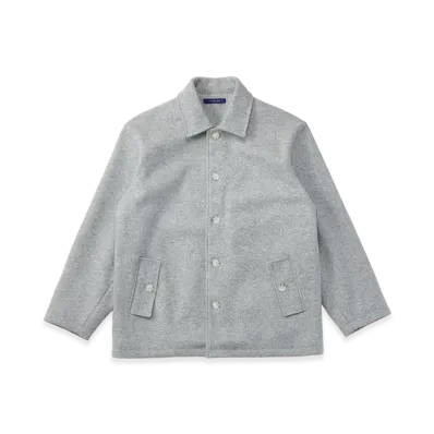 FEELS. Oversized Wool Coat "Light Gray"