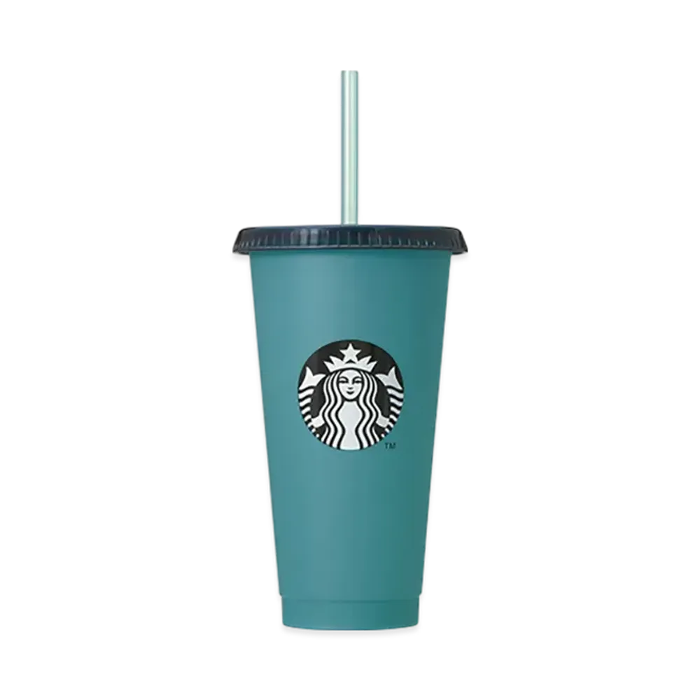 STARBUCKS Color Changing Reusable Cold Cup Dual 710ml "Blue"