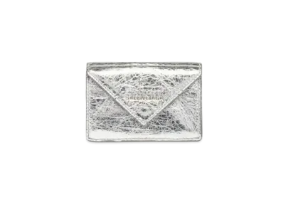 BALENCIAGA Papier Mini Wallet "Silver"