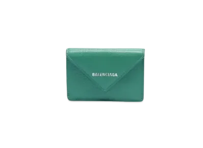 BALENCIAGA Papier Mini Wallet "Green"