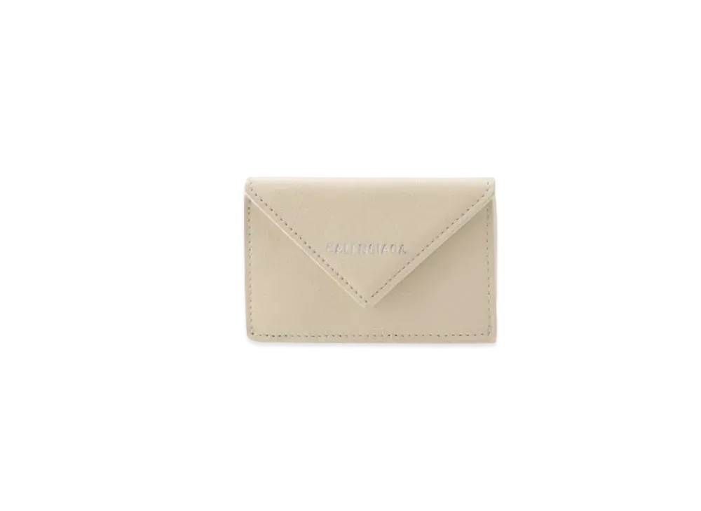 BALENCIAGA Papier Mini Wallet "Cream"