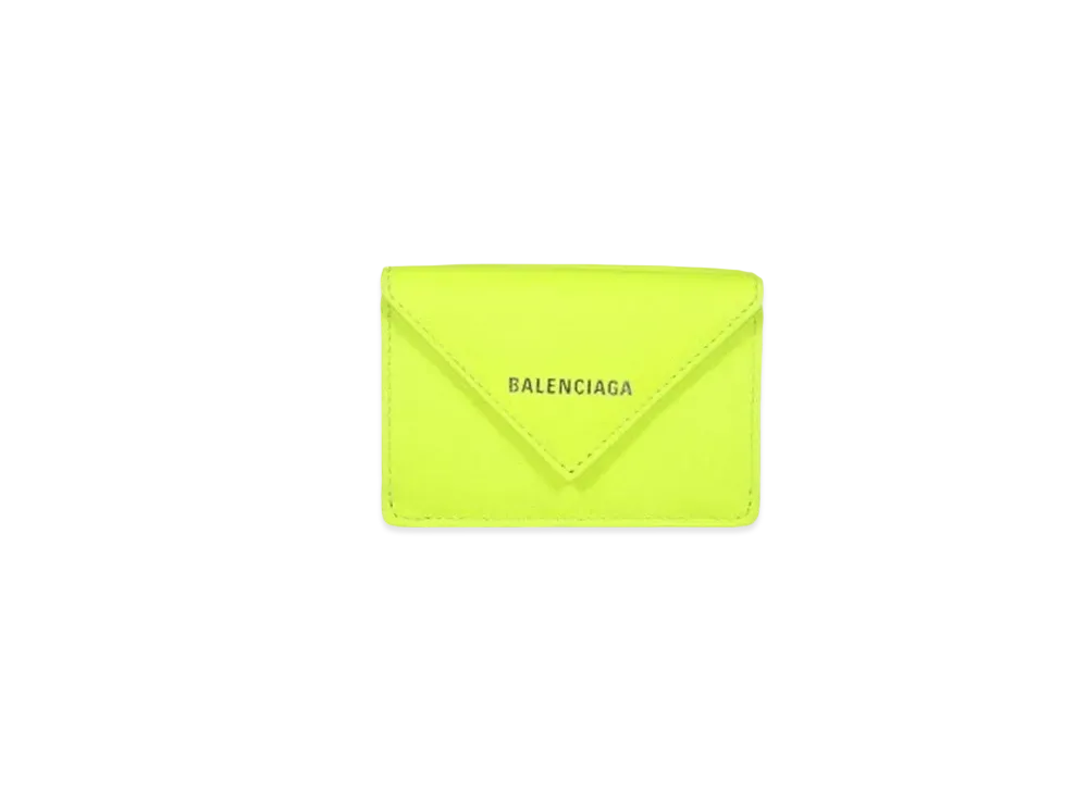 BALENCIAGA Papier Mini Wallet "Yellow"